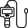 Drain camera inspection equipment or service shown in image